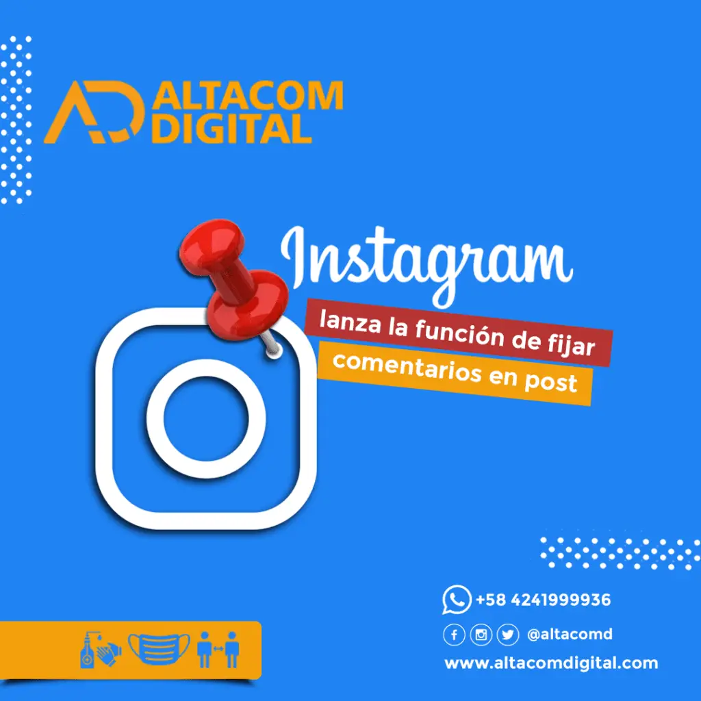 Instagram lanza función de fijar comentarios