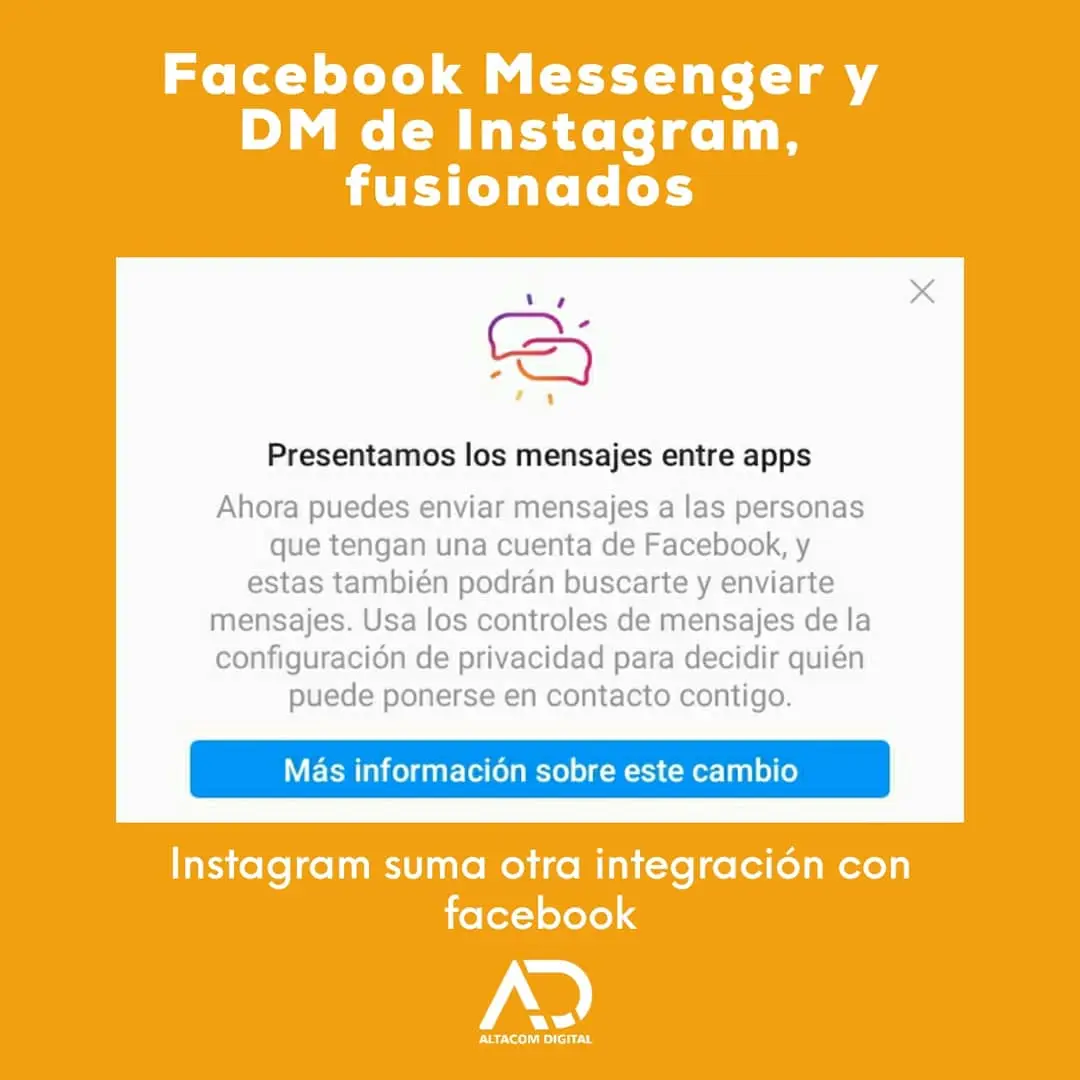Facebook unifica oficialmente los Messenger y los DM de Instagram