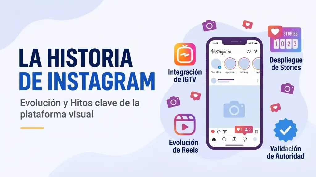 Historia de Instagram: evolución, hitos clave, IGTV, Stories, Reels.