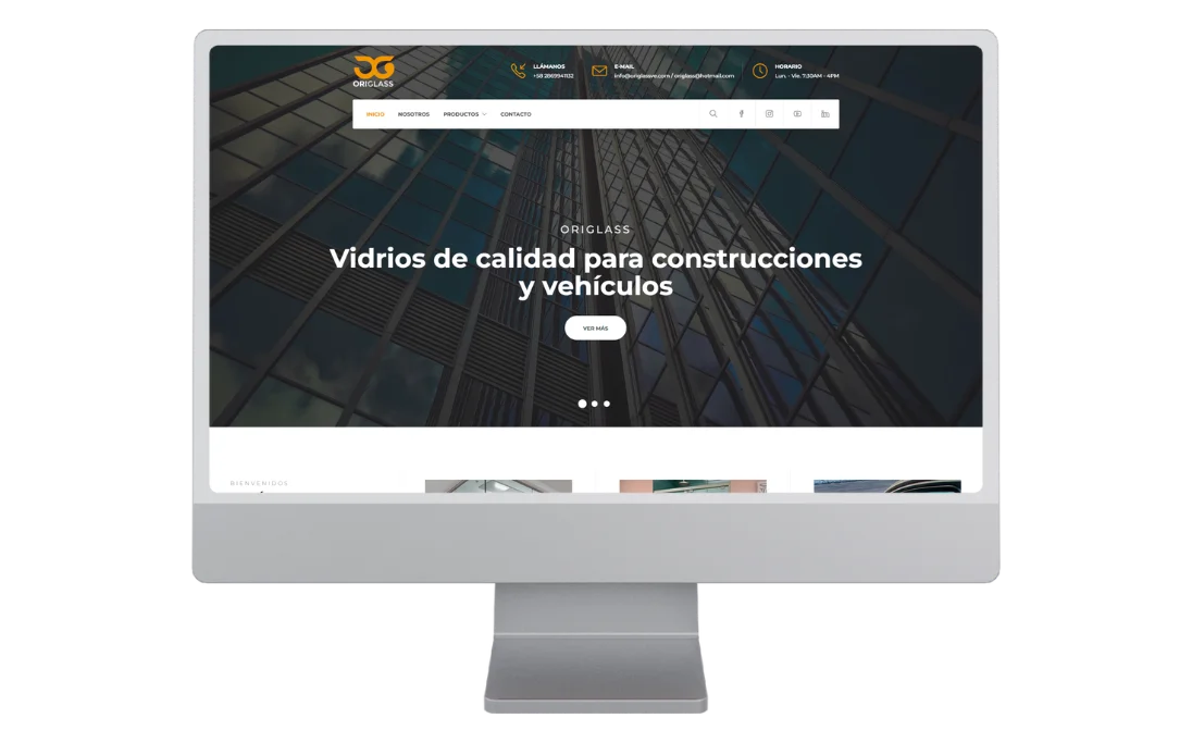 Cliente desarrollo web Origlass