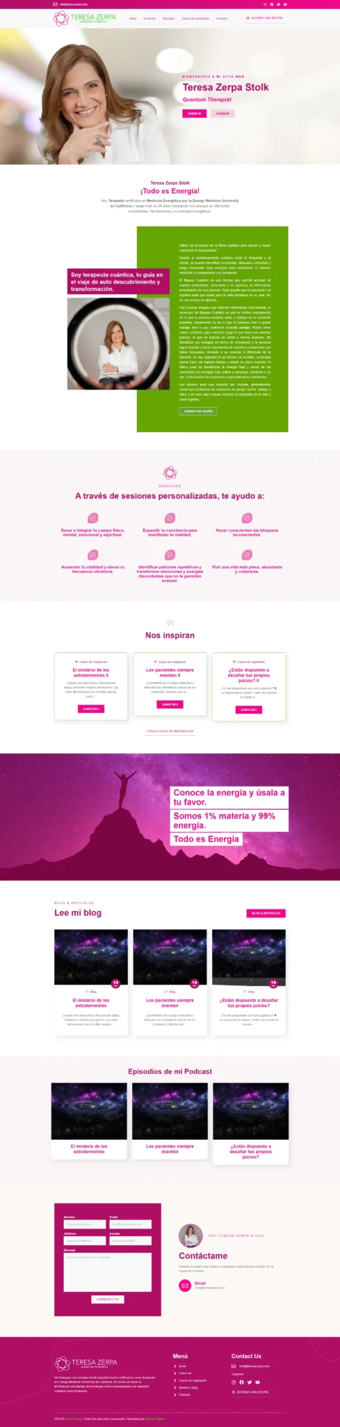 Cliente desarrollo web Teresa Zerpa