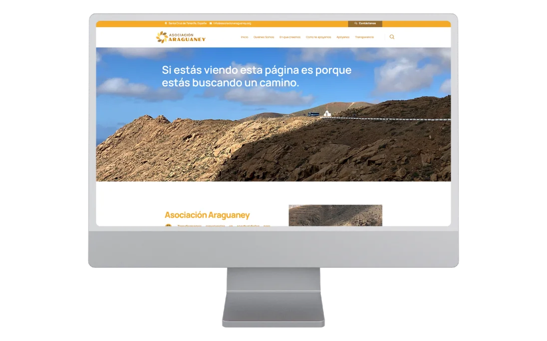 Cliente desarrollo web Asociación Araguaney