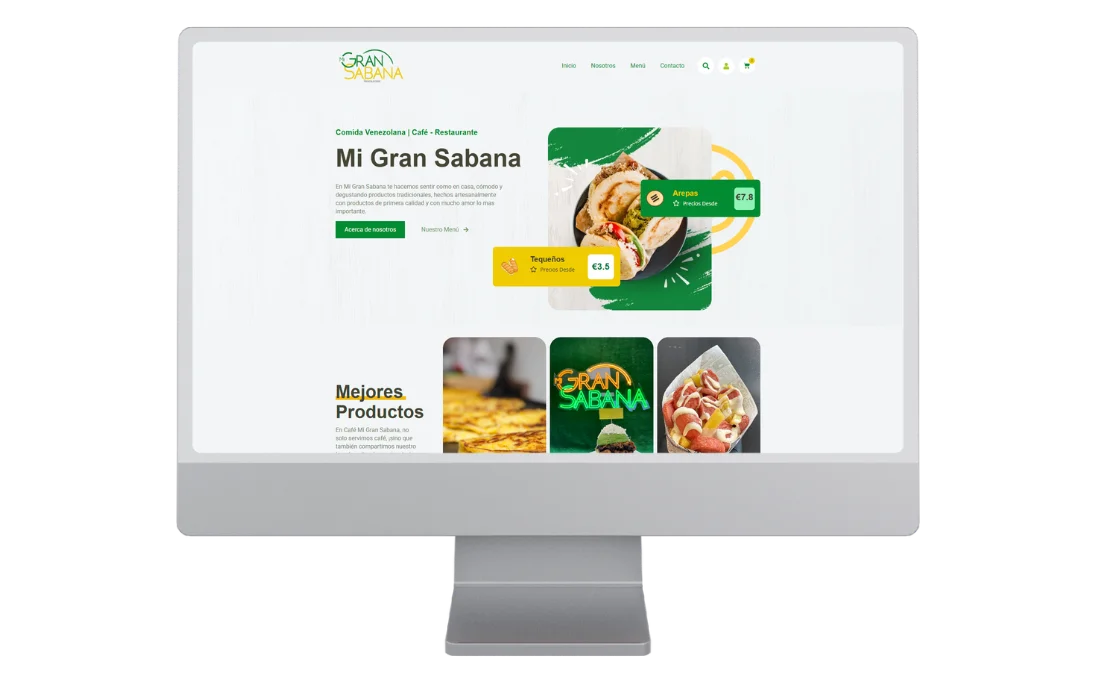 Cliente desarrollo web Café Mi Gran Sabana