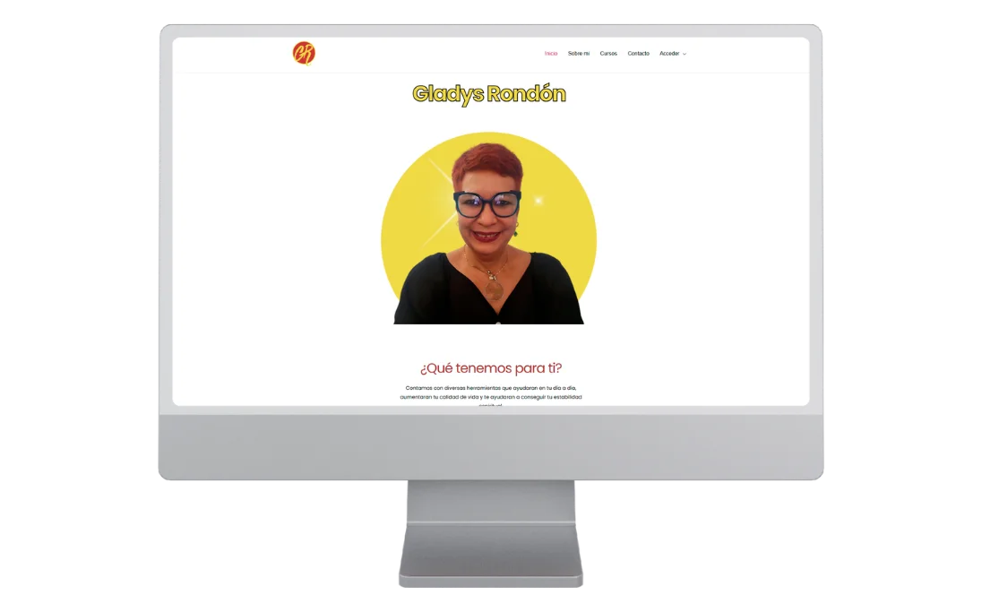 Cliente desarrollo web Coach Gladys Rondon