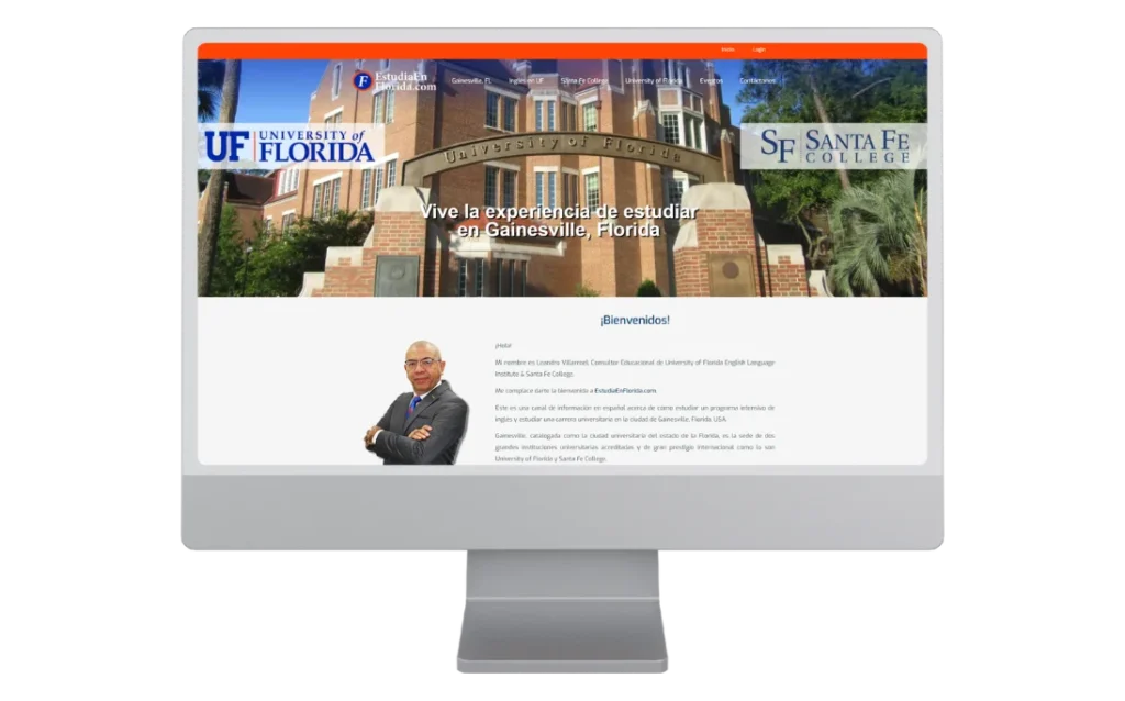 Cliente desarrollo web Estudia en Florida