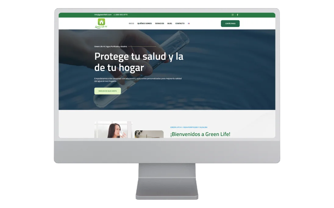 Cliente desarrollo web Green Life