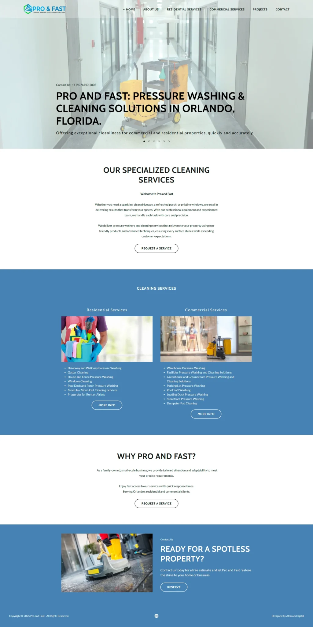 Cliente desarrollo web Pro and Fast
