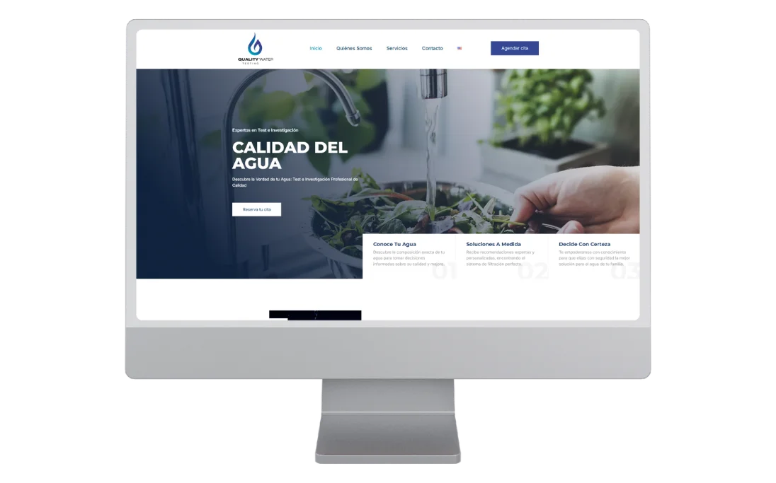 Cliente desarrollo web Quality Water