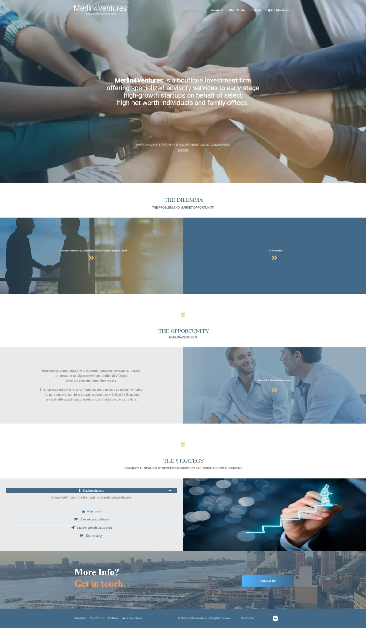 Cliente desarrollo web Merlin Capital