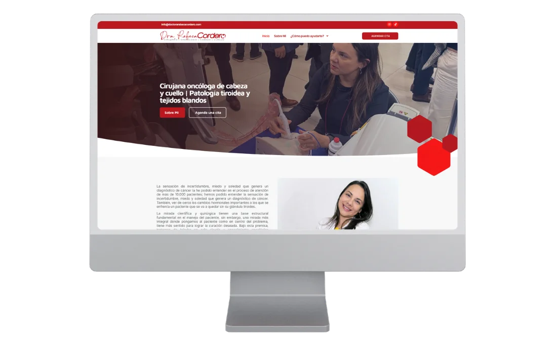 Cliente: Desarrollo web Doctora Rebeca Cordero